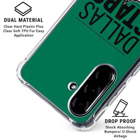 NHL Dallas Stars Lineup Galaxy A36 5G Clear Case