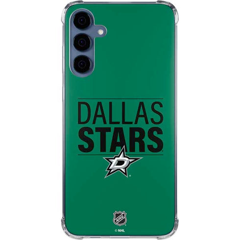NHL Dallas Stars Lineup Galaxy A55 5G Clear Case