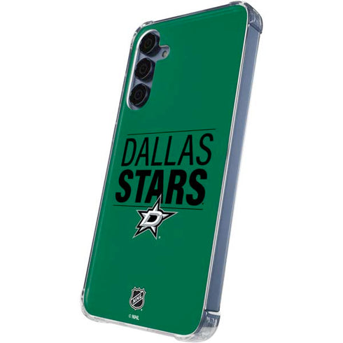 NHL Dallas Stars Lineup Galaxy A55 5G Clear Case
