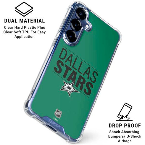 NHL Dallas Stars Lineup Galaxy S25 Clear Case