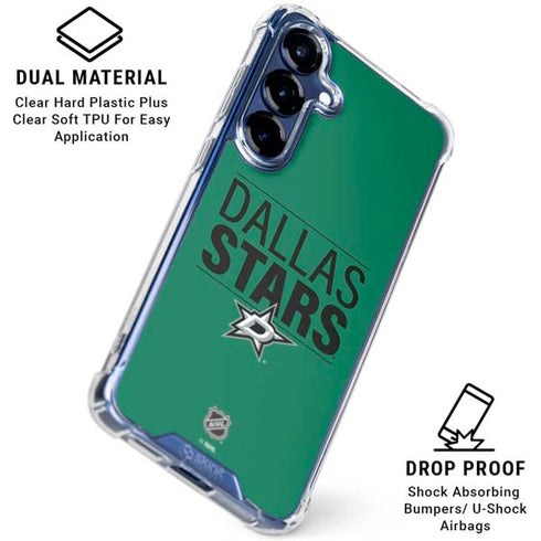 NHL Dallas Stars Lineup Galaxy S25 Plus Clear Case