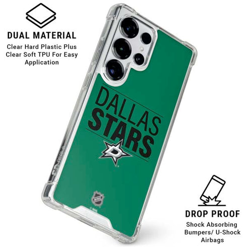 NHL Dallas Stars Lineup Galaxy S25 Ultra Clear Case