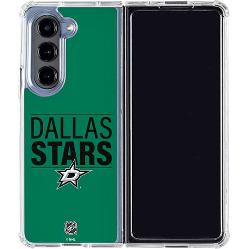 NHL Dallas Stars Lineup Galaxy Z Fold5 5G Clear Case