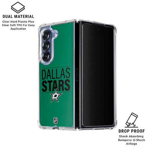NHL Dallas Stars Lineup Galaxy Z Fold6 Clear Case
