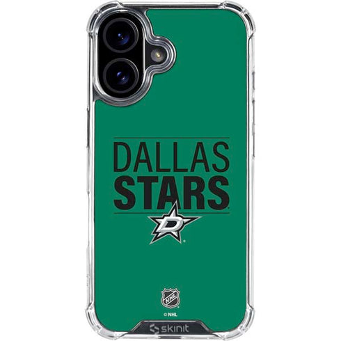 NHL Dallas Stars Lineup iPhone 16 Plus Clear Case