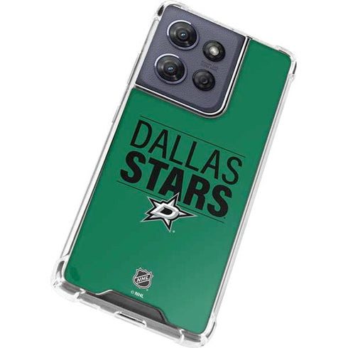 NHL Dallas Stars Lineup Moto G 5G (2025) Clear Case