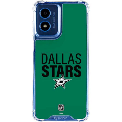 NHL Dallas Stars Lineup Moto G 5G (2024) Clear Case