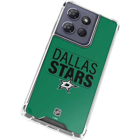 NHL Dallas Stars Lineup Moto G Play 5G (2025) Clear Case