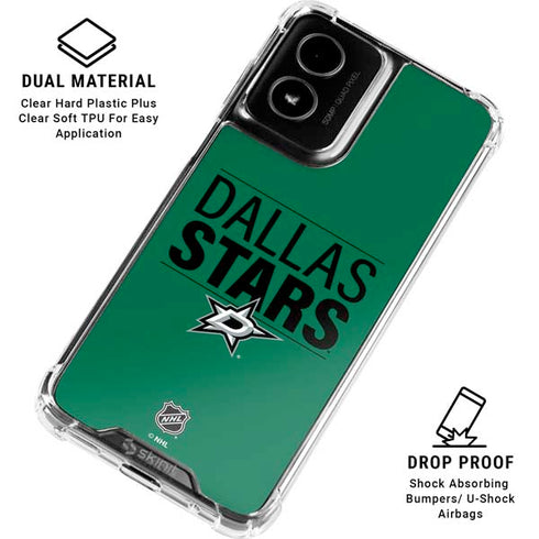 NHL Dallas Stars Lineup Moto G Power 5G (2024) Clear Case