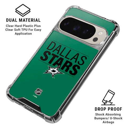 NHL Dallas Stars Lineup Pixel 9 Pro XL Clear Case