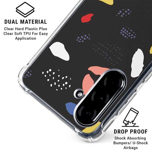 Dark Color Pop Galaxy A36 5G Clear Case