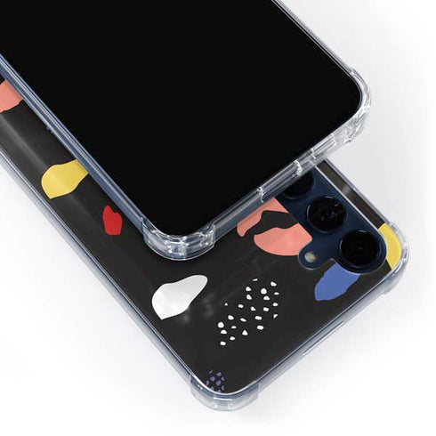 Dark Color Pop Galaxy A55 5G Clear Case