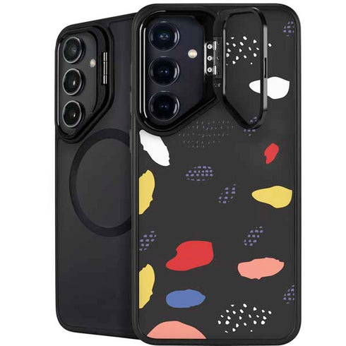 Dark Color Pop Galaxy S25 Kickstand Case