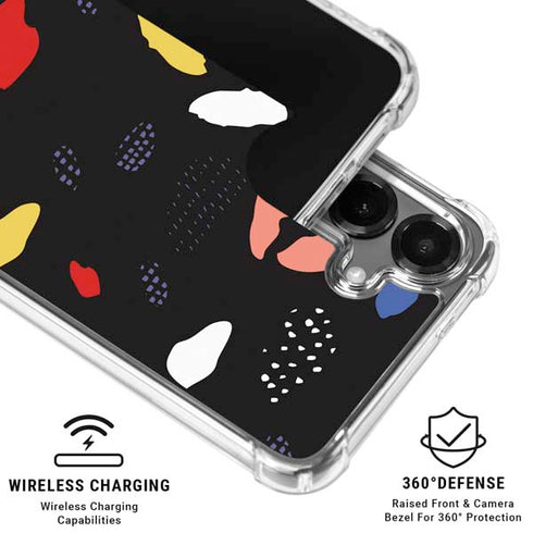 Dark Color Pop Galaxy S26 Plus Clear Case