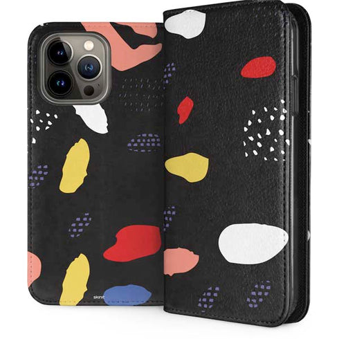Dark Color Pop iPhone 13 Pro Max Folio Case