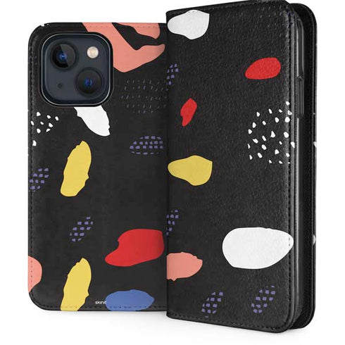 Dark Color Pop iPhone 14 Plus Folio Case