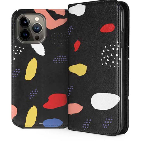Dark Color Pop iPhone 14 Pro Max Folio Case
