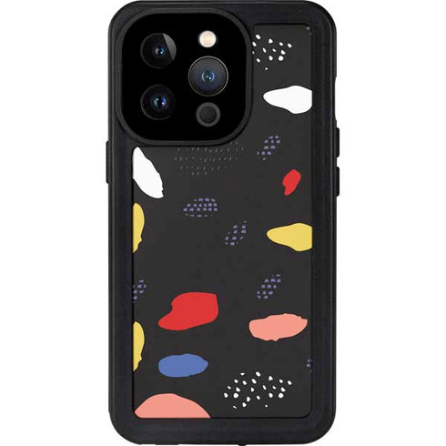 Dark Color Pop iPhone 15 Pro Waterproof Case