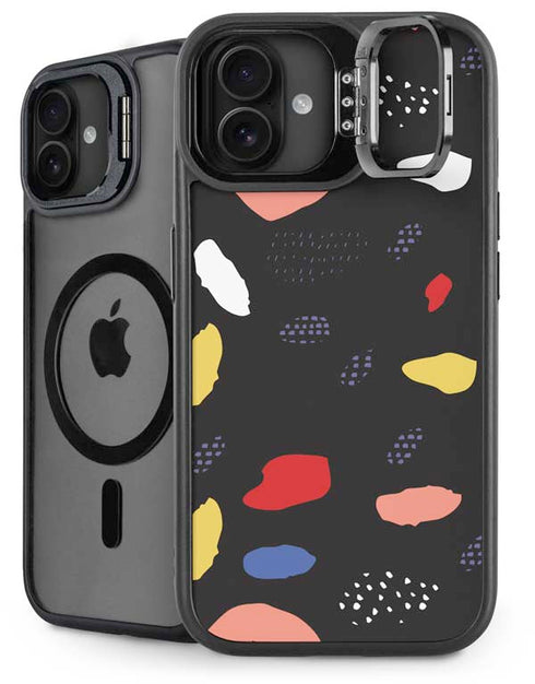 Dark Color Pop iPhone 16 Plus Kickstand Case