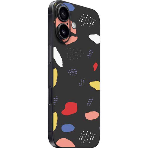 Dark Color Pop iPhone 16 Plus Skin