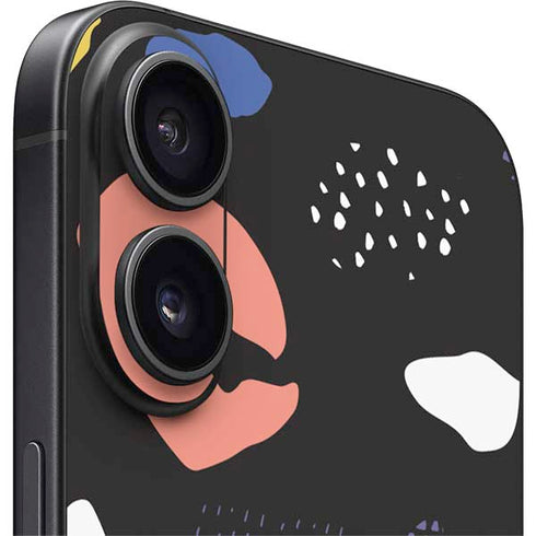 Dark Color Pop iPhone 16 Plus Skin