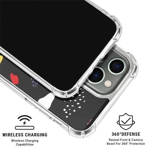 Dark Color Pop iPhone 16 Pro Max Clear Case