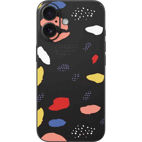 Dark Color Pop iPhone 16 Skin