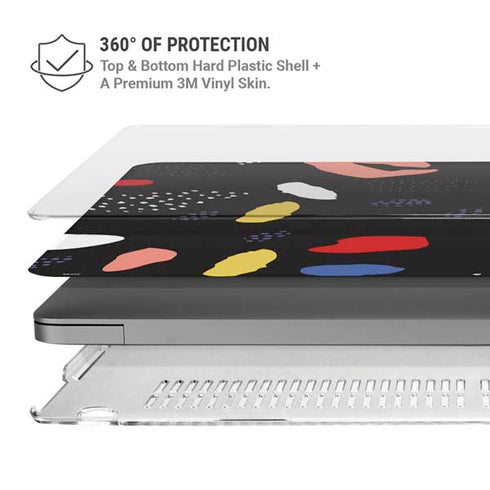 Dark Color Pop MacBook Pro 14in (2021-24) Case plus Skin