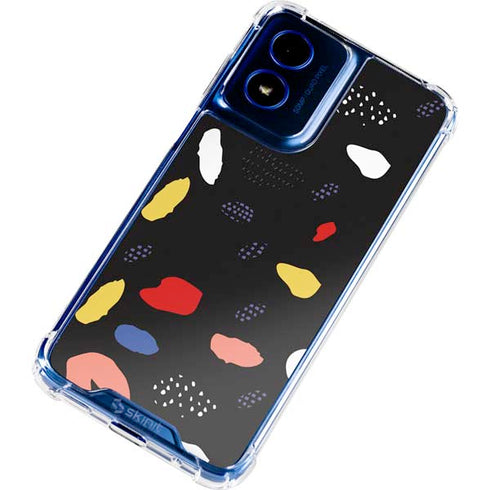 Dark Color Pop Moto G Play 4G (2024) Clear Case