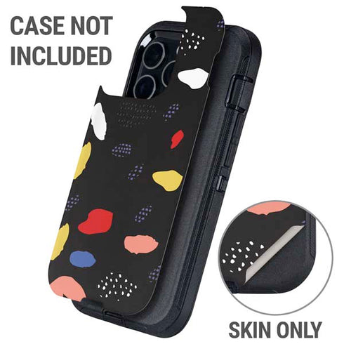 Dark Color Pop Otterbox Defender iPhone Skin