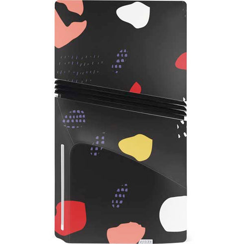 Dark Color Pop PS5 Pro Disk Console Skin