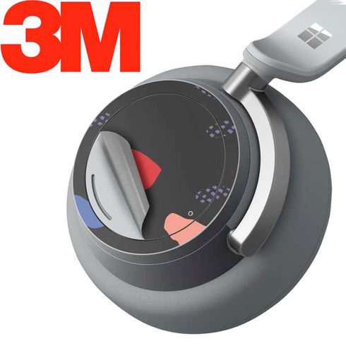 Dark Color Pop Surface Headphones Skin