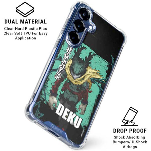 My Hero Academia Dark Deku Season 6 Galaxy S25 FE Clear Case