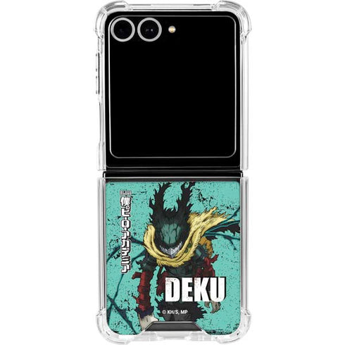 My Hero Academia Dark Deku Season 6 Galaxy Z Flip7 Clear Case