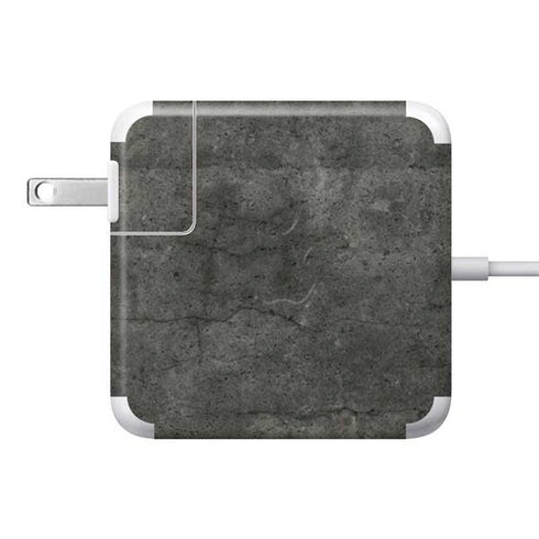 Dark Iron Grey Concrete 85W Power Adapter (15 and 17 inch MacBook Pro Charger) Skin