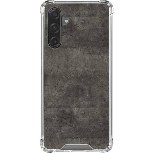 Dark Iron Grey Concrete Galaxy A17 Clear Case