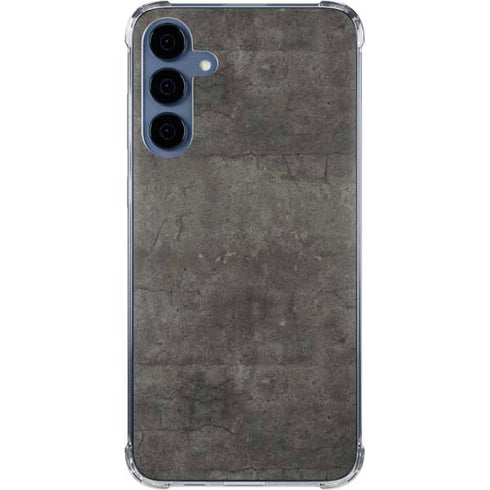 Dark Iron Grey Concrete Galaxy A35 5G Clear Case