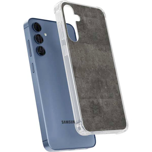 Dark Iron Grey Concrete Galaxy A55 5G Clear Case