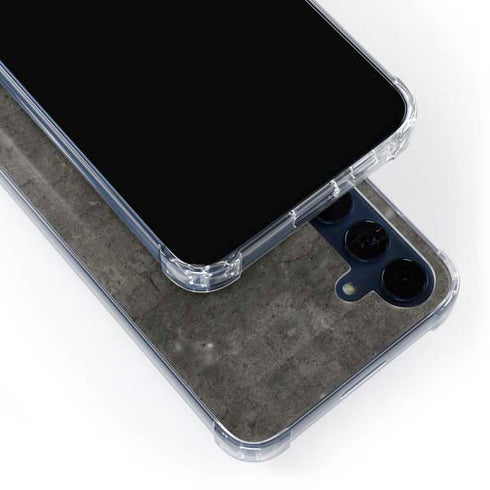 Dark Iron Grey Concrete Galaxy A55 5G Clear Case