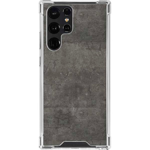 Dark Iron Grey Concrete Galaxy S23 Ultra Clear Case