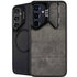 Dark Iron Grey Concrete Galaxy S24 FE Kickstand Case