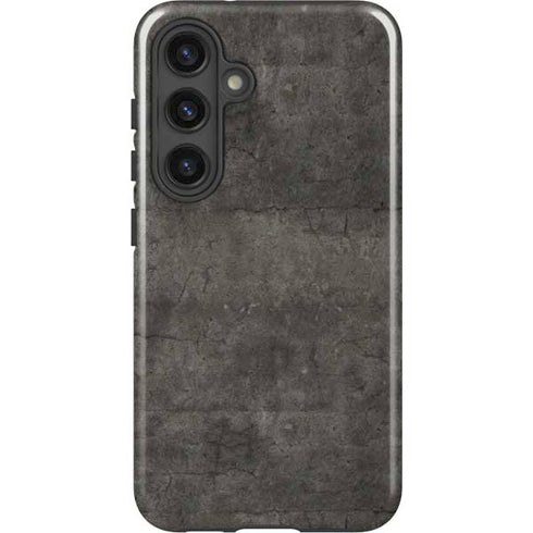 Dark Iron Grey Concrete Galaxy S25 Impact Case