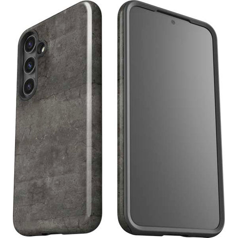 Dark Iron Grey Concrete Galaxy S25 Impact Case