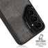 Dark Iron Grey Concrete Galaxy S24 Kickstand Case