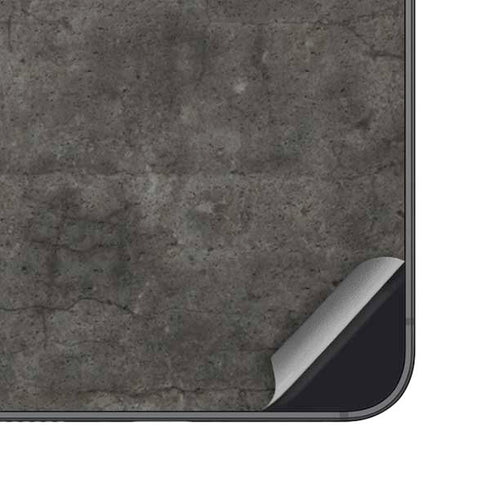 Dark Iron Grey Concrete Galaxy S24 Skin