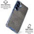 Dark Iron Grey Concrete Galaxy S25 Clear Case