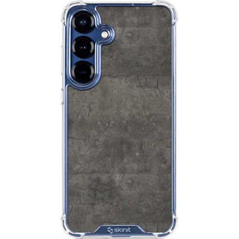 Dark Iron Grey Concrete Galaxy S25 Plus Clear Case
