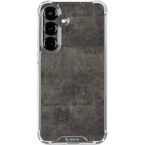 Dark Iron Grey Concrete Galaxy S26 Clear Case