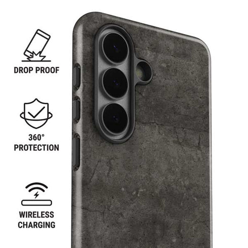 Dark Iron Grey Concrete Galaxy S26 Impact Case