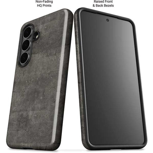 Dark Iron Grey Concrete Galaxy S26 Impact Case